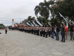 Berikan Rasa Aman, Polres Majalengka Gelar Apel Pengamanan Unjuk Rasa Supir Angkutan Umum