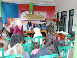 Sinergi Puskesmas dan TNI, Penyuluhan Pencegahan Stunting di Sindangwangi Disertai Pembagian Makanan Tambahan Gratis