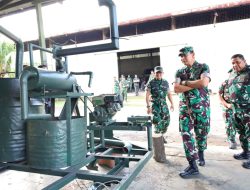 Pangdam I/BB Tinjau Pembuatan Alat Incinerator di Workshop Bengrah Paldam I/BB