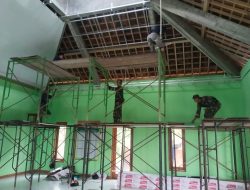 Demi Kenyamanan Warga Saat Beribadah, Masjid Al Huda di Rehab Satgas TMMD 127 Kodim Wonogiri