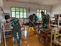 Satgas Gulbencal Laksanakan Pembersihan Ulang SDN 158506 Tukka Akibat Banjir Susulan