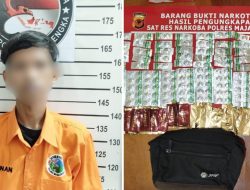 Sat Narkoba Polres Majalengka Amankan Penjual Obat Tanpa Izin di Jatiwangi
