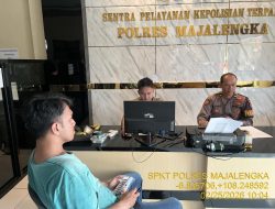 Anggota Spkt Polres Majalengka Menerima Laporan Kehilangan Satu Buah Dompet Milik Warga