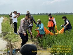 Anggota Pamapta Polres Majalengka Dipimpin IPDA Mochamad Yusuf Gerak Cepat Cek TKP Penemuan Mayat