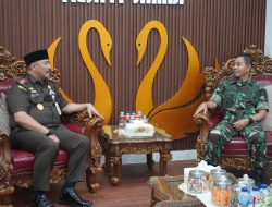 Sinergi TNI–Kejaksaan, Danrem 042/Gapu Silaturahmi ke Kejati Jambi
