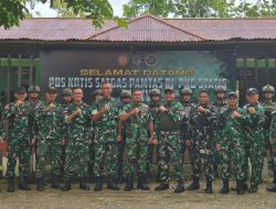 Tim Garbinter Pusterad Tinjau Satgas Yonif 643/WNS