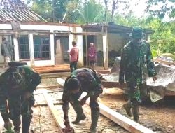 Tak Hanya Piawai Dimedan Perang, Satgas TMMD 127 Kodim Wonogiri Juga Piawai Dalam Pertukangan