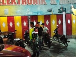 Patroli Malam Koramil Andong Sasar Nongkrong Remaja di Pasar Lama Kacangan, Cegah Gangguan Kamtibmas