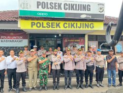Kapolsek Cikijing Beserta Anggota Terima Kunjungan Kerja Kapolres Majalengka