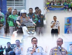 Dirlantas Polda Jambi Jadi ‘Role Model’, Edukasi Ratusan Driver Ojol Lewat Pelatihan Safety Riding