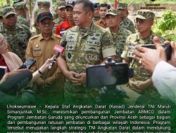 Kasad Resmikan Pembangunan Jembatan ARMCO Garuda di Aceh untuk Perkuat Infrastruktur Daerah