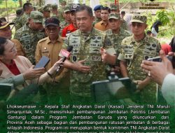 Kasad Resmikan Jembatan Perintis Garuda di Aceh, Buka Akses Wilayah Terpencil Pascabencana
