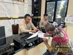 Optimalkan Layanan SPKT, Polres Majalengka Berikan Pelayanan Cepat dan Humanis bagi Warga Palasah