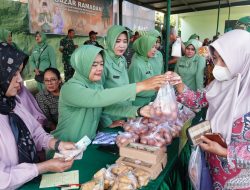 Semarak Jelang Idul Fitri, Kodim Boyolali Gelar Bazar Murah dan Penyerahan Zakat Fitrah Prajurit