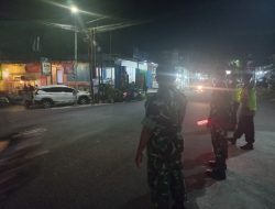 Patroli Malam TNI-Polri di Nogosari, Perkuat Keamanan Jelang Idul Fitri