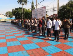Jaga Kondusifitas Pasca Lebaran, Polres Majalengka Gelar Apel Satgas