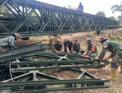 Progres Jembatan Bailey Kodam IM Capai 53,4 Persen, 39 Unit Sudah Dimanfaatkan Warga