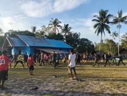 ‎Semarak Paskah di Mappi: Satgas Yonif 123/Rajawali Gelar Lomba Tarik Tambang