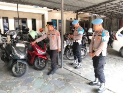 Wakapolres majalengka Cek Kelengkapan Kendaraan Pribadi Anggota