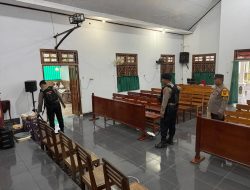 Pastikan Keamanan Ibadah Kenaikan Isa Al Masih, Sat Samapta Polres Majalengka Gelar Sterilisasi Sejumlah Gereja