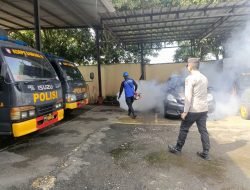 SIE Dokkes Polres Majalengka Laksanakan Fogging Antisipasi DBD