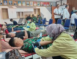 Semangat Kemanusiaan Kodim 0728/Wonogiri Warnai HUT ke-63 Bank Jateng melalui Aksi Donor Darah