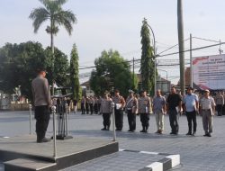 Polres Majalengka Laksanakan Apel Jam Pimpinan, Tekankan Kebersihan Lingkungan Mako