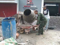 Babinsa Balepanjang Aktif Dampingi Pembangunan KDKMP Diwilayah