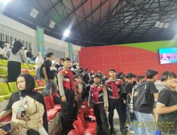 Pastikan Sportivitas Pelajar Terjaga, Sat Samapta Polres Majalengka Amankan Pertandingan Futsal di GOR GGM