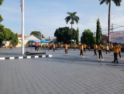 Polres Majalengka Gelar Olahraga Pagi, Jaga Kebugaran dan Kekompakan Personel