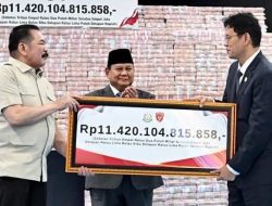 Presiden Prabowo Saksikan Penyerahan Rp11,42 Triliun dan Ratusan Ribu Hektare Lahan Hasil Penyelamatan ke Negara