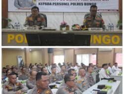 Wakapolda Jambi Brigjen Pol B. Ali Kunjungan Kerja Ke Mapolres Bungo Tekankan Pentingnya Peningkatan Kualitas Pelayanan Publik
