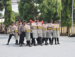 Polres Majalengka Gelar Latihan Dalmas Rutin Tingkatkan Kesiapsiagaan Personel