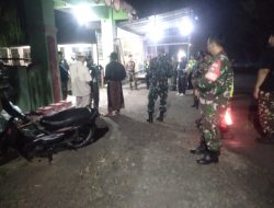 Patroli Malam Koramil Karanggede, Jaga Kondusifitas Wilayah Hingga Larut Malam