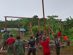 Satgas TMMD Ke-128 dan Warga Kompak, Pembangunan Rumah Capai Progres Positif