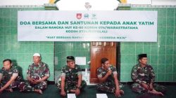 Hangatnya Doa dan Kepedulian: Kodim Boyolali Rayakan HUT Korem 074/Wrt Ke 60 dengan Santunan Anak Yatim