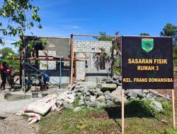 Dari Dinding Sederhana Menuju Rumah Layak, Satgas TMMD ke 128 Kodim 1801/Manokwari Terus Kebutan Pekerjaan
