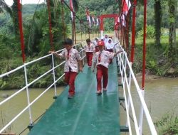 Kodim 0212/TS Rampungkan Jembatan Perintis Garuda di Padang Bolak Julu, Akses Warga Kembali Normal