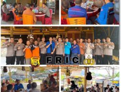 Penuh Kekeluargaan  Kapolres Tanjab Ngopi Bareng  Rekan-Rekan Serikat Buruh Se-Kabupaten Tanjung Jabung Timur