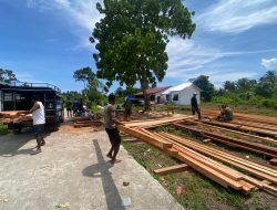 Dorongan Material Kembali Tiba, Satgas TMMD ke -128 Kejar Target Pembangunan Fisik