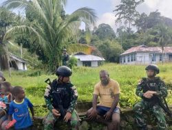 TNI Hadir Memberikan Rasa Aman Terhadap Saudara Diujung Timur Indonesia