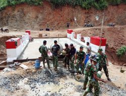 Sinergi Kodim 0211/TT dan Yon TP 908/GD Tuntaskan Pembangunan Jembatan Aramco di Desa Sait Kalangan II