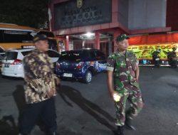 Babinsa Koramil 01/Wonogiri Bersama Ormas Laksanakan Patroli Malam