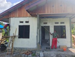 RTLH Program TMMD Ke-128 Kodim 1801/Manokwari Mulai Dicat Dasar