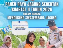 Kabag SDM Polres Tanjab Timur dan Kapolsek Geragai Cek Persiapan Panen Raya Jagung Kuartal II Tahun 2026