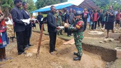 Hangatnya Kebersamaan di Perbatasan dalam Peletakan Batu Pertama Perayaan Kenaikan Isa Almasih