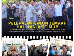 Kapolres Tanjabtim Bersama Forkopimda Lepas Keberangkatan Jemaah Haji Tanjabtim