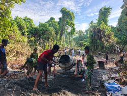 Progres Pengecoran Jalan TMMD Ke-128 Capai 85 Persen