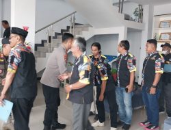 Kapolsek Majalengka Kota Pimpin Pengamanan Kegiatan Silaturahmi DPD LSM GMBI di Kantor Kemenag