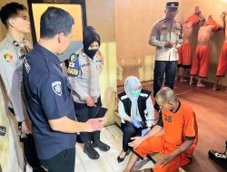 Sie Dokkes Polres Majalengka Laksanakan Pemeriksaan Kesehatan Rutin Tahanan